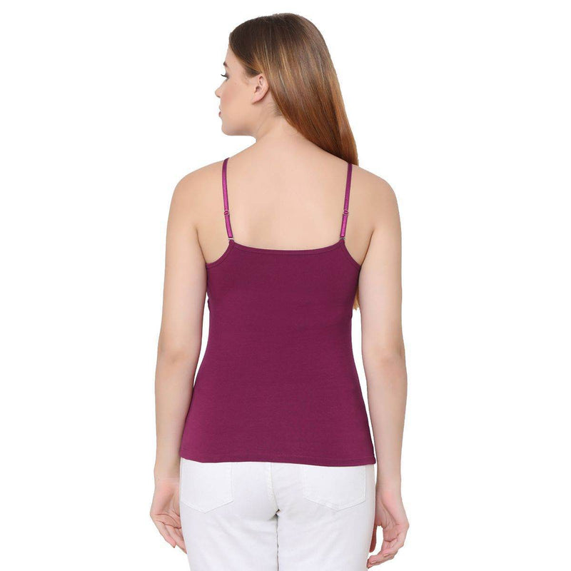 SOIE Woman - Cotton Spandex Detachable Straps Camisole (PACK OF 2) - Camisole -for Women