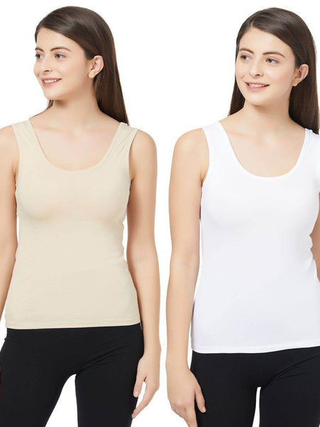 SOIE Woman - Solid U Back Camisole (PACK of 2) - Camisole -for Women