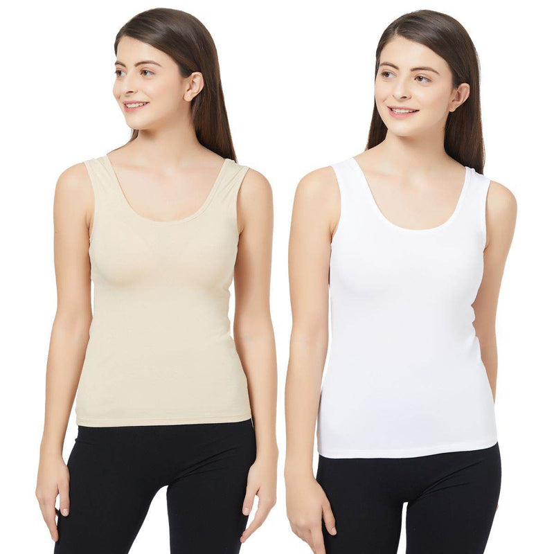 SOIE Woman - Solid U Back Camisole (PACK of 2) - Camisole -for Women