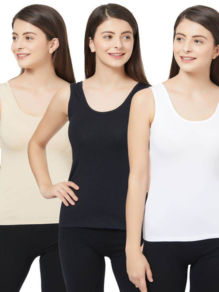 SOIE Woman - Solid U Back Camisole (PACK of 3) - Camisole -for Women