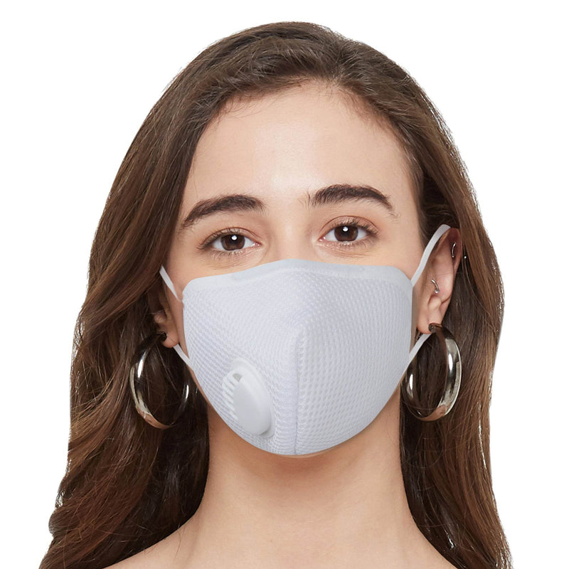 SOIE Woman - Two way respirator -8 Layer reusable SN 99 Protection Ear Loops Mask - Pack of 3 - -for Women