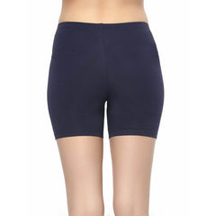 SOIE Woman - Solid Cotton Spandex Cycling Shorts - -for Women