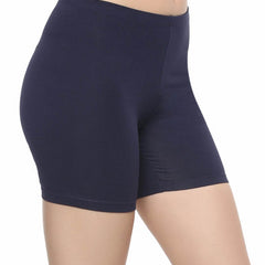 SOIE Woman - Solid Cotton Spandex Cycling Shorts (PACK of 2) - -for Women