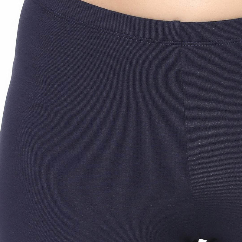 SOIE Woman - Solid Cotton Spandex Cycling Shorts (PACK of 2) - -for Women
