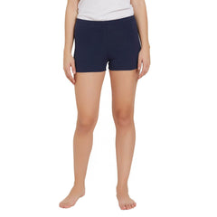 SOIE Woman - Solid Cotton Spandex Cycling Shorts - -for Women