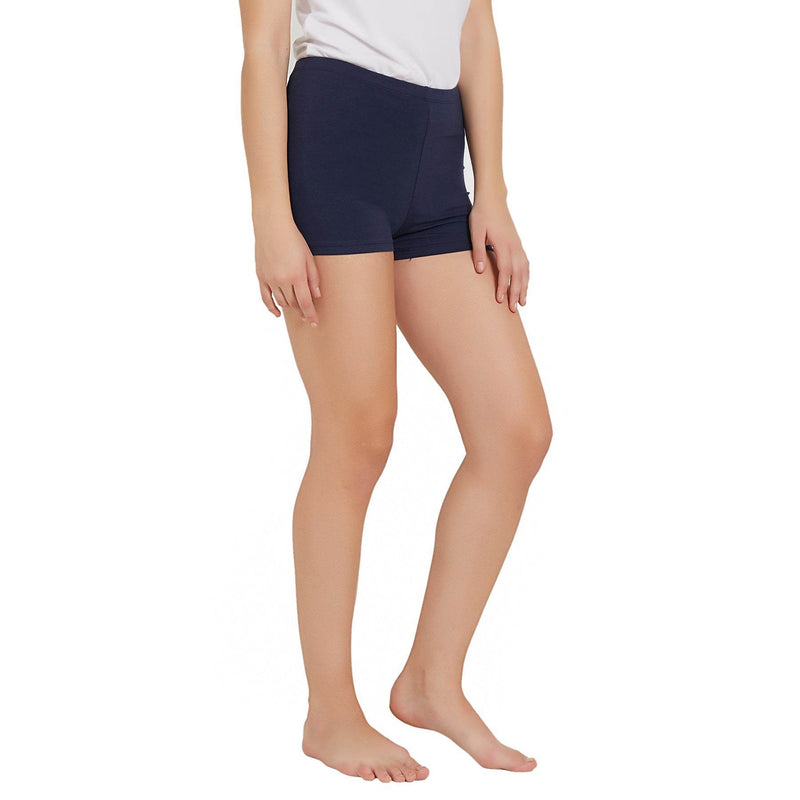 SOIE Woman - Solid Cotton Spandex Cycling Shorts - -for Women