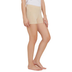 SOIE Woman - Solid Cotton Spandex Cycling Shorts - -for Women