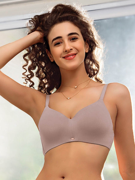 SOIE Woman - Full Coverage Padded Non Wired Ultrasoft Seamless Bra - Bra -for Women