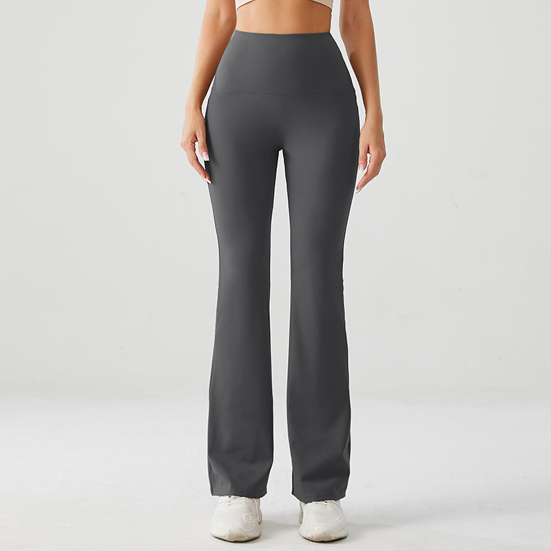 Charcoal Grey High Rise Flare Yoga Pants