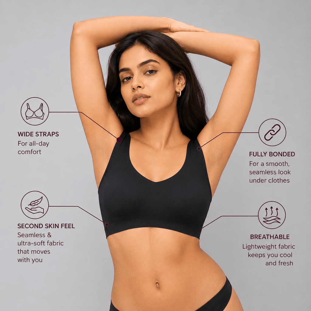 Ultra Soft Full Coverage Removable Cups Bra