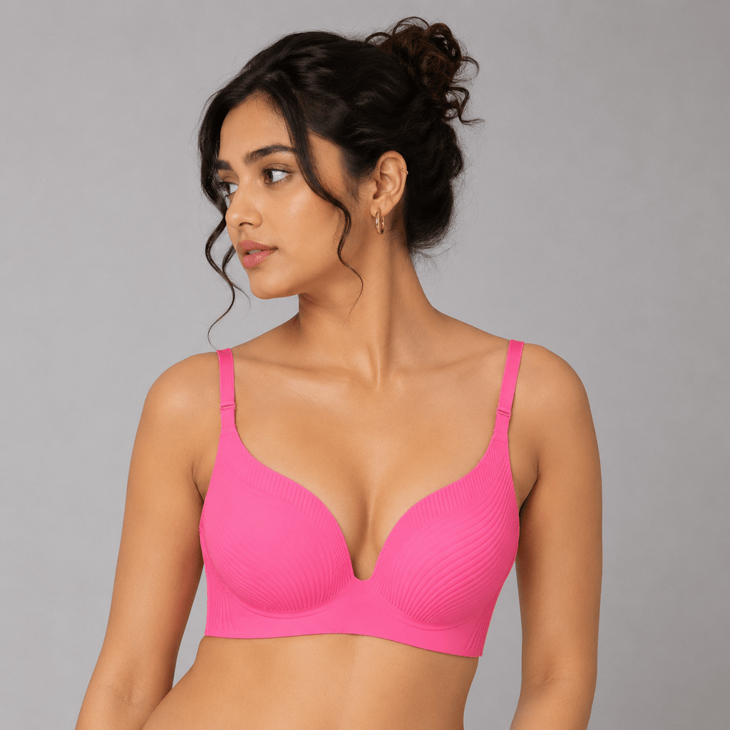 Seamless Thin Padded Push Up Bra