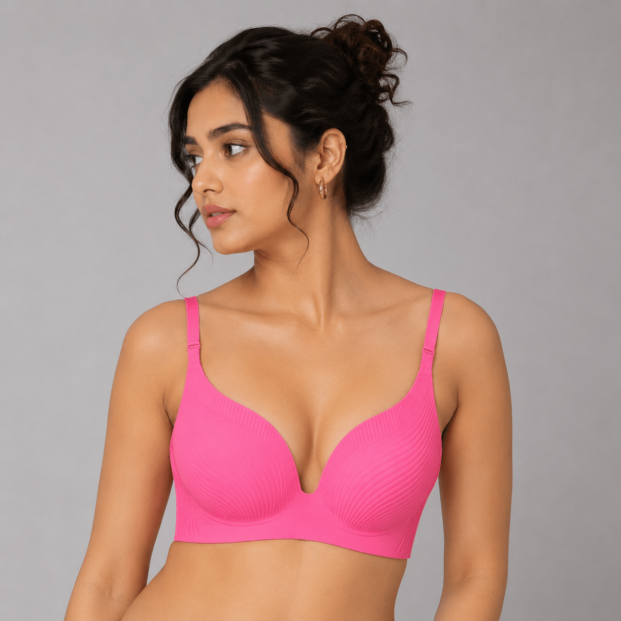 Seamless Thin Padded Push Up Bra