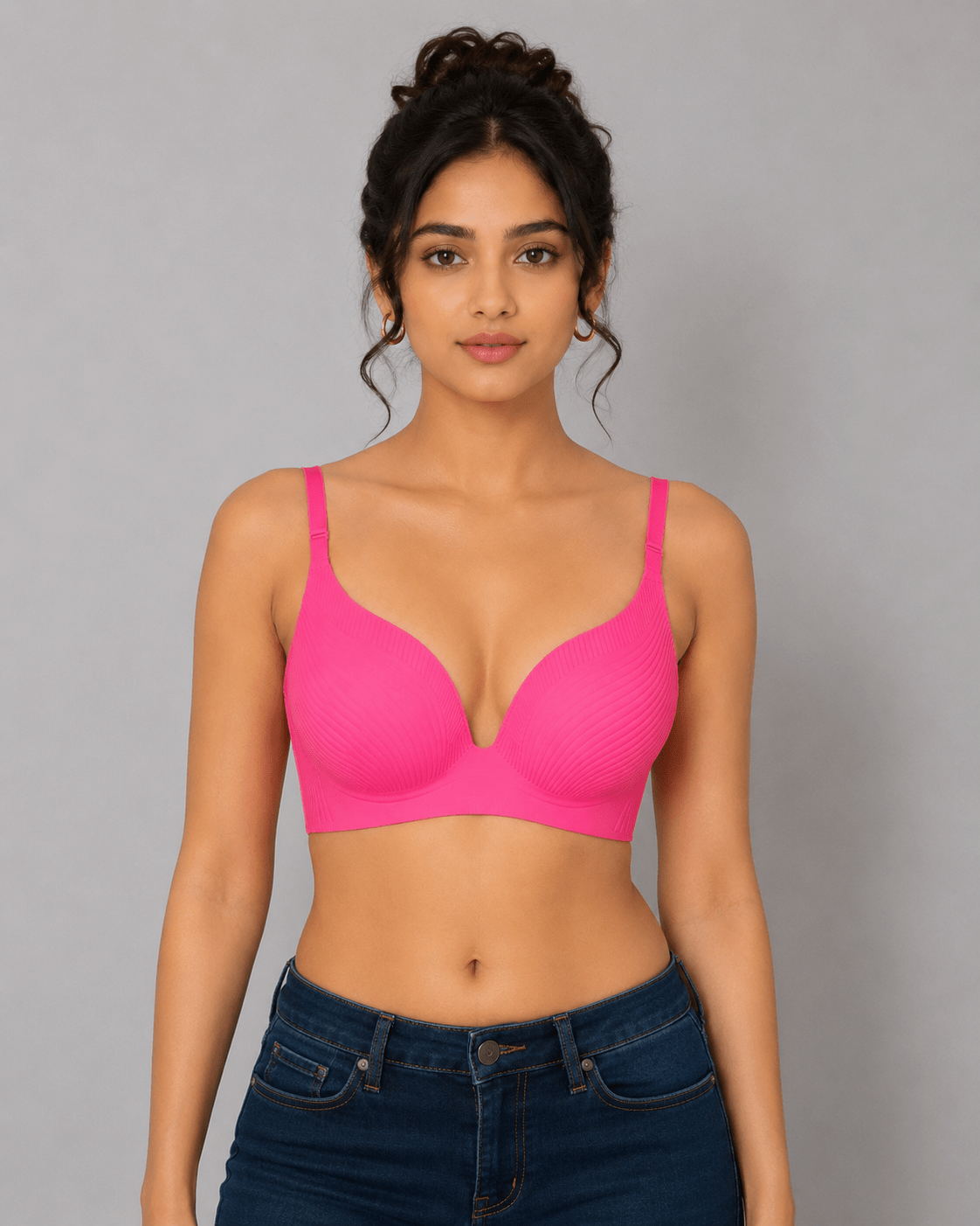Seamless Thin Padded Push Up Bra