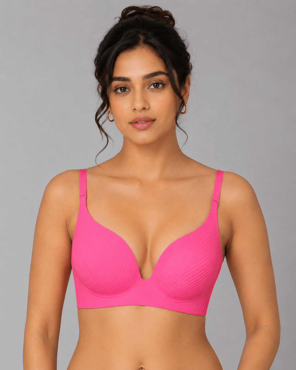 Seamless Thin Padded Push Up Bra