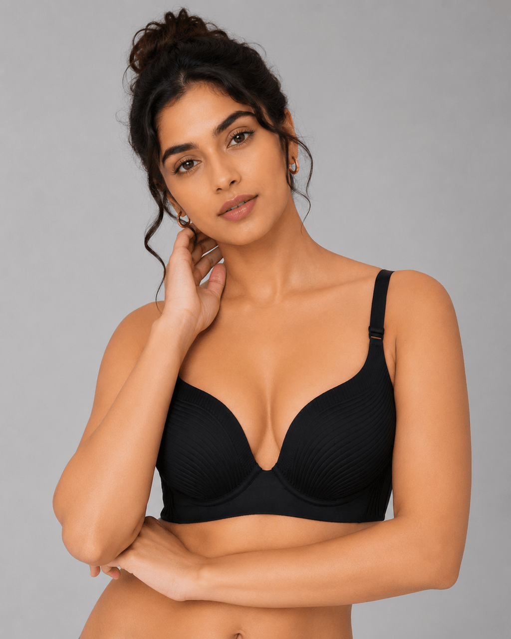 Seamless Thin Padded Push Up Bra