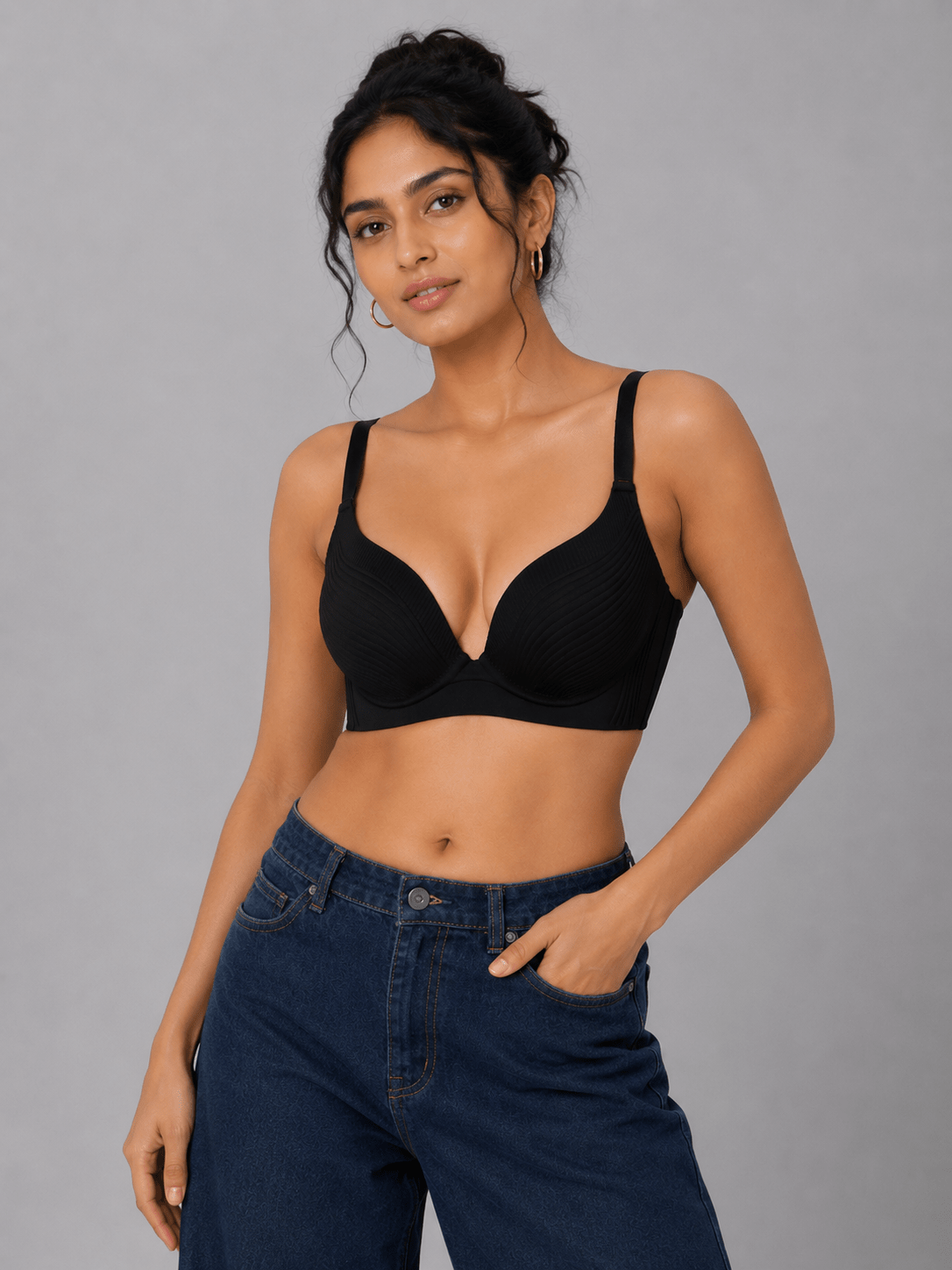 Seamless Thin Padded Push Up Bra