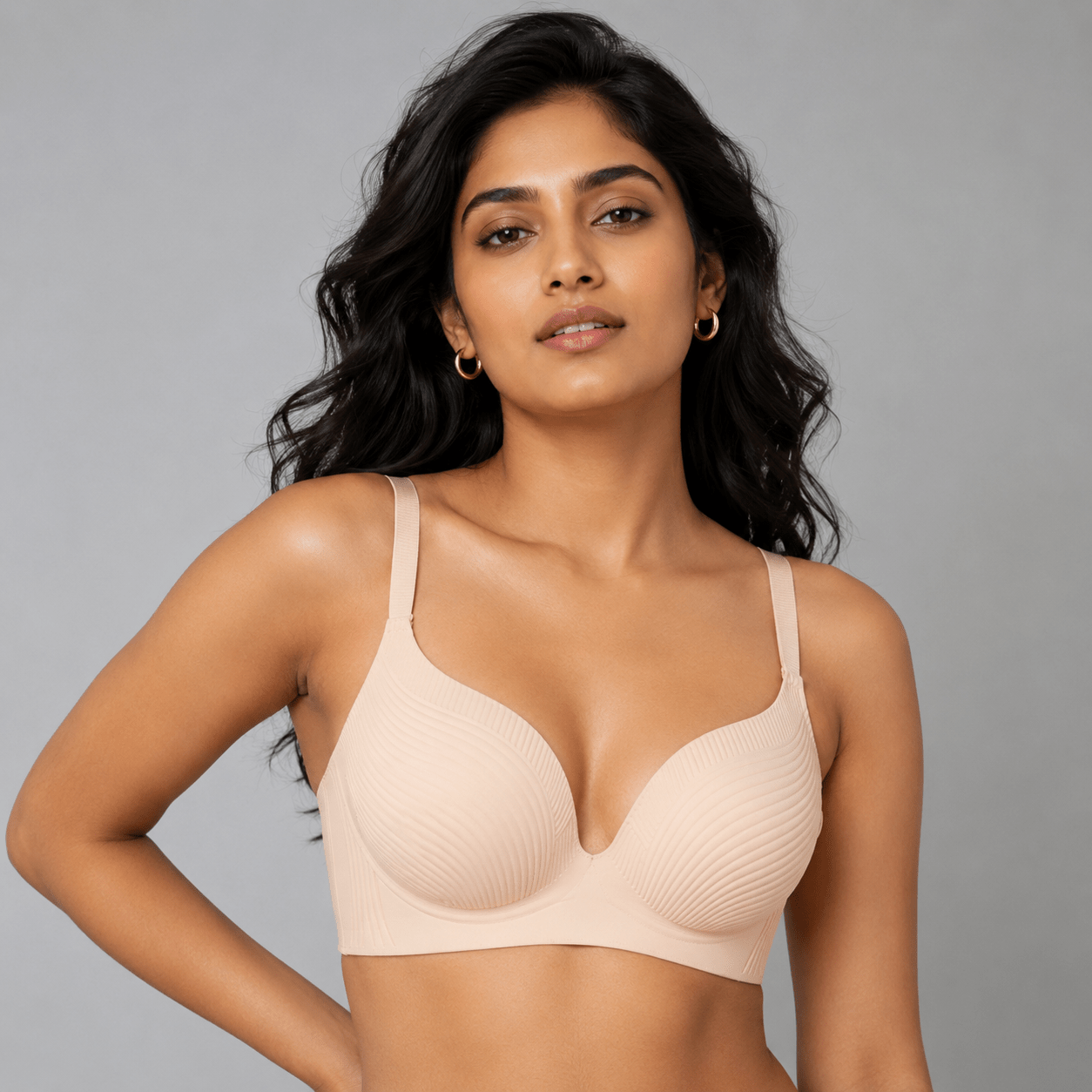 Seamless Thin Padded Push Up Bra