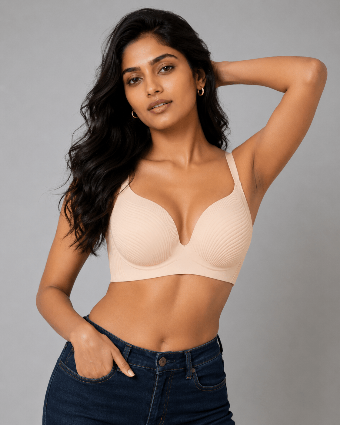 Seamless Thin Padded Push Up Bra