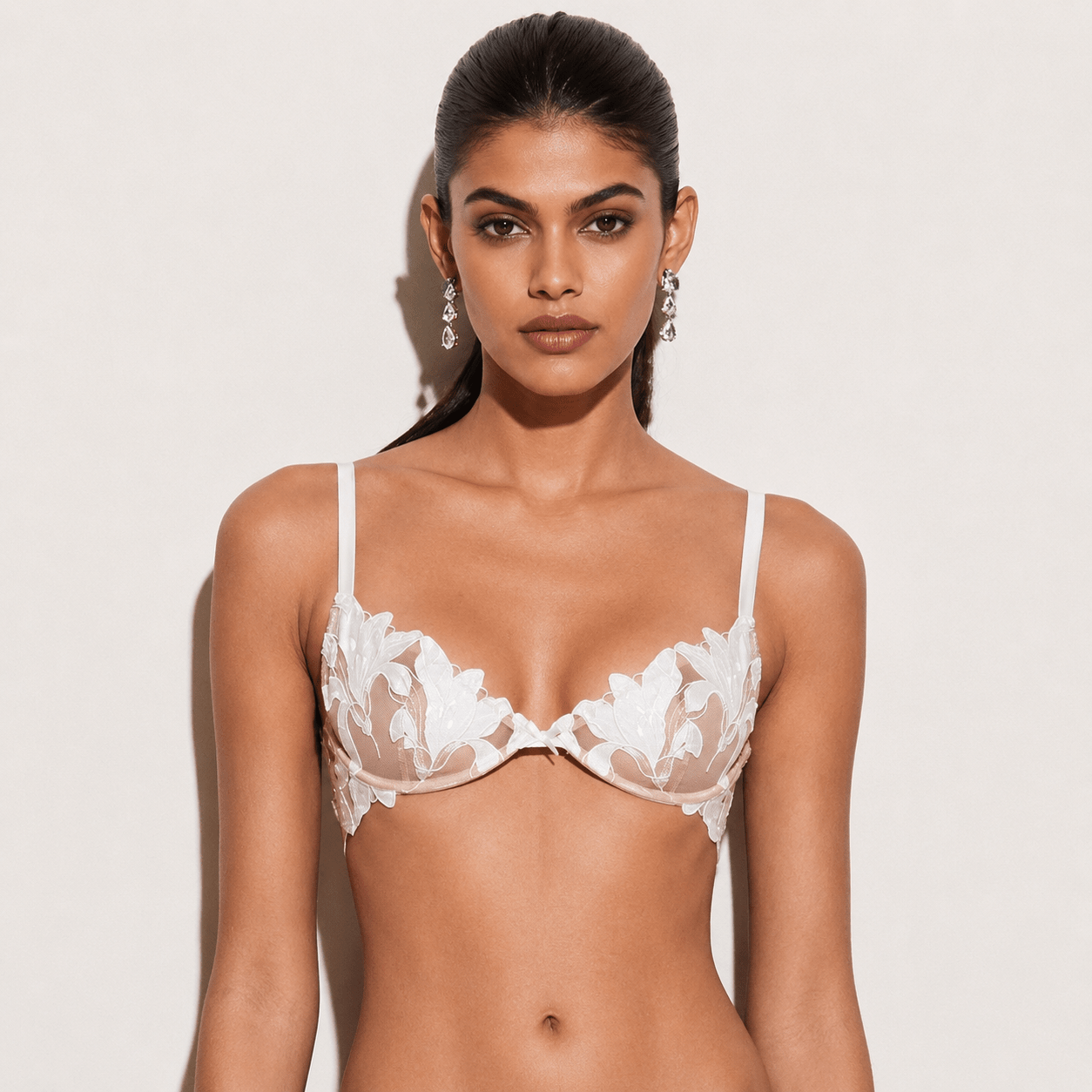 French Mesh Lace Bra