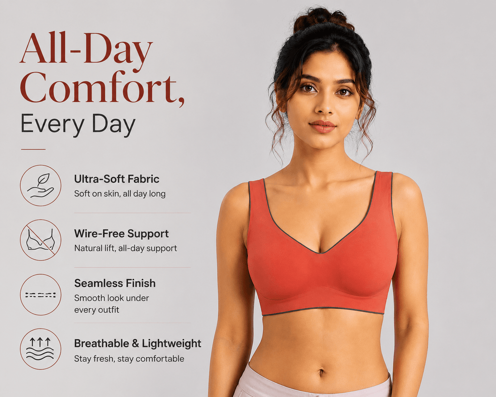 Seamless Ultra-Thin Invisible Wire-Free Bra