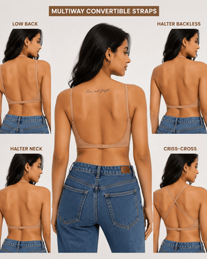 Low Back Multiway Padded Seamless Bra – Low Back Bra & Padded Backless Style