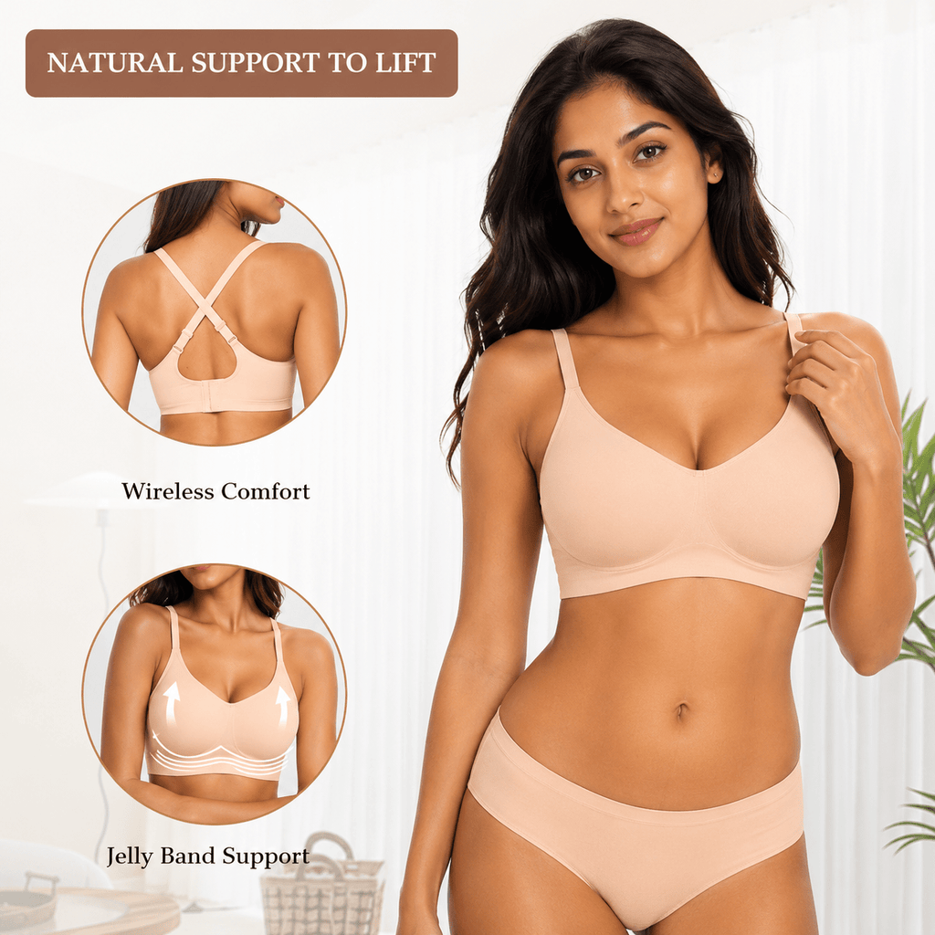 Seamless Wireless 3/4 Cup Tshirt Bra