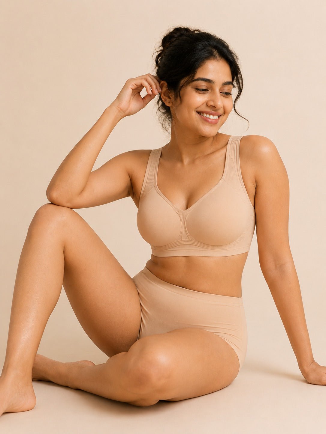 Seamless Wireless Full Coverage Push Up Bra