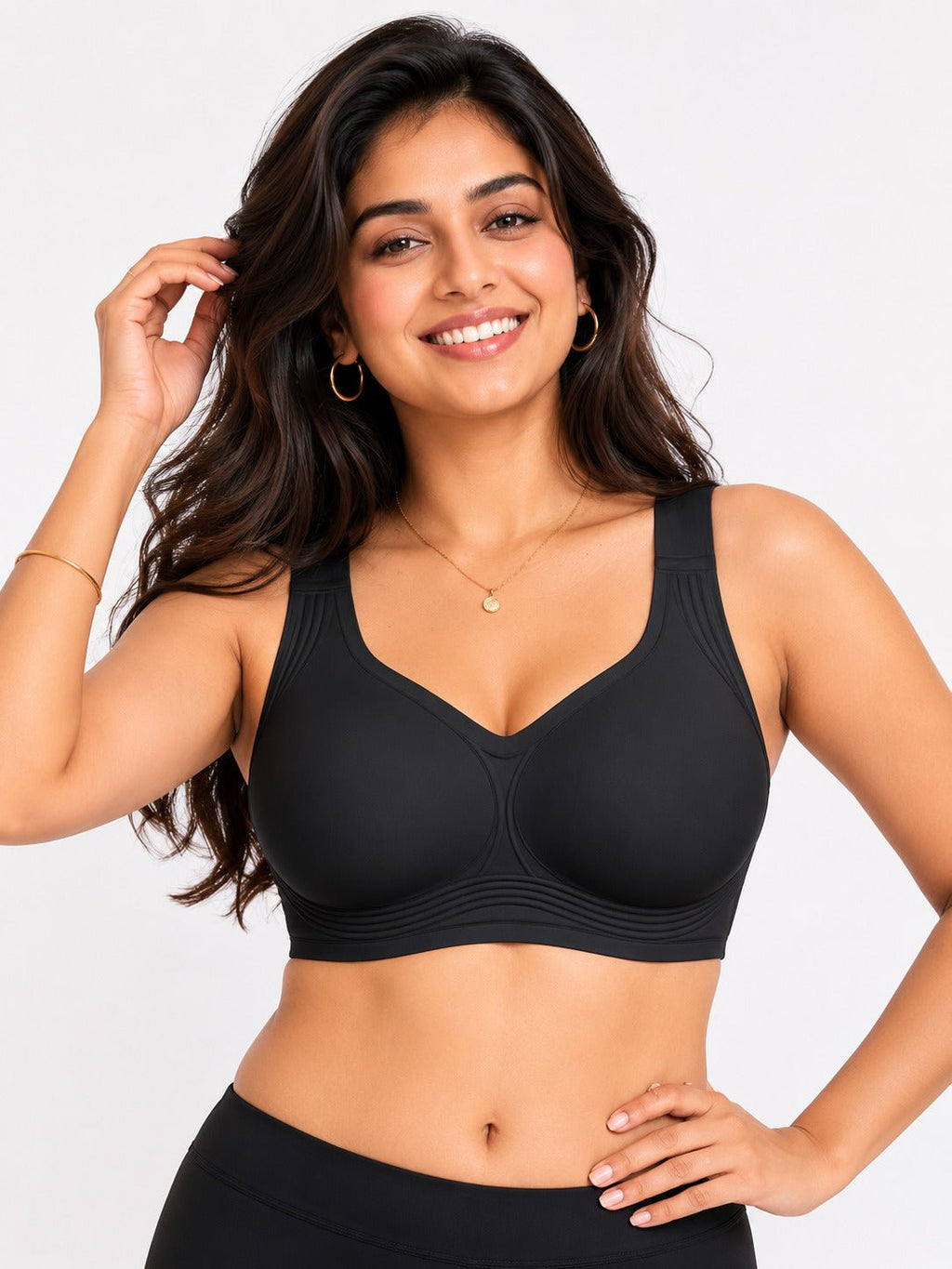 Seamless Wireless Full Coverage Push Up Bra