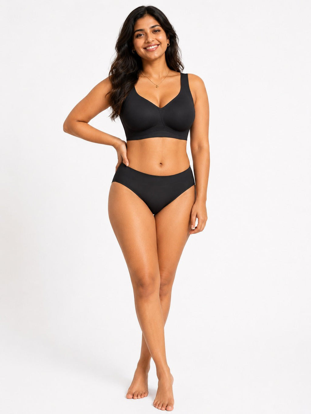 Seamless Wireless Full Coverage Push Up Bra