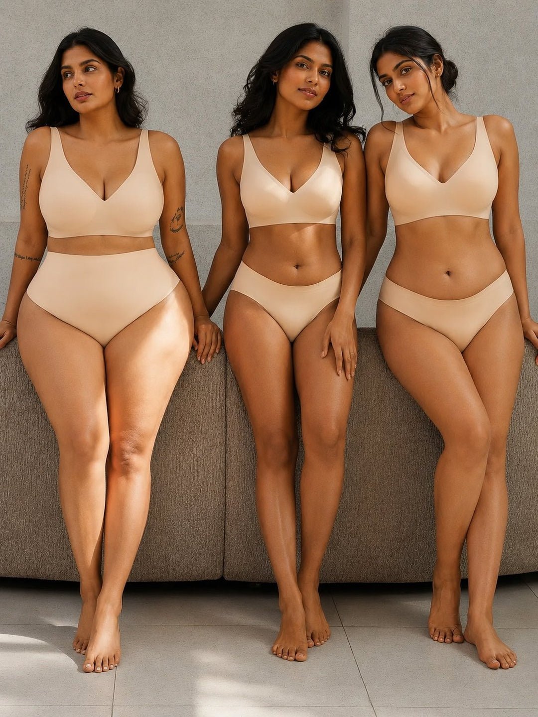 Seamless Wireless Comfort Plunge Bra