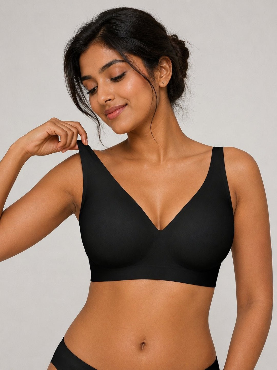 Seamless Wireless Comfort Plunge Bra