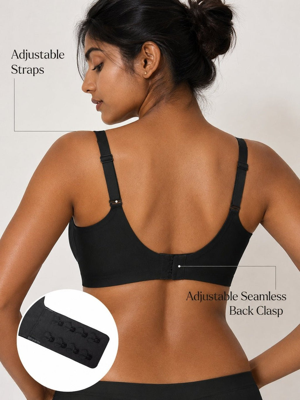 Seamless Wireless Comfort Plunge Bra
