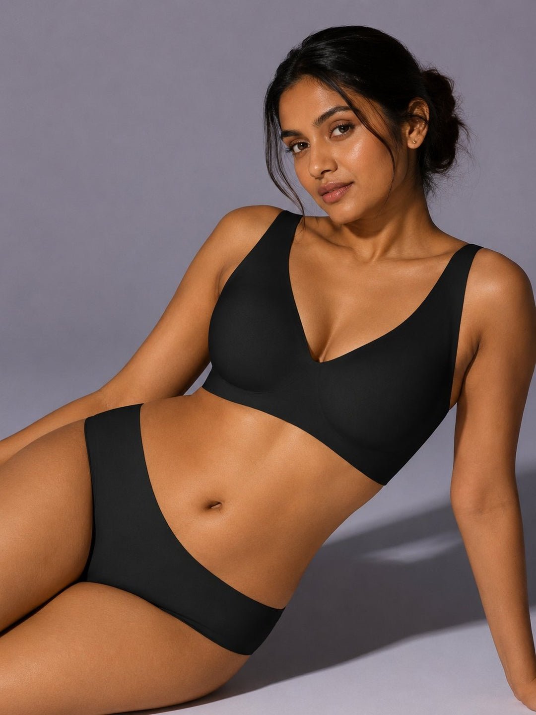 Seamless Wireless Comfort Plunge Bra