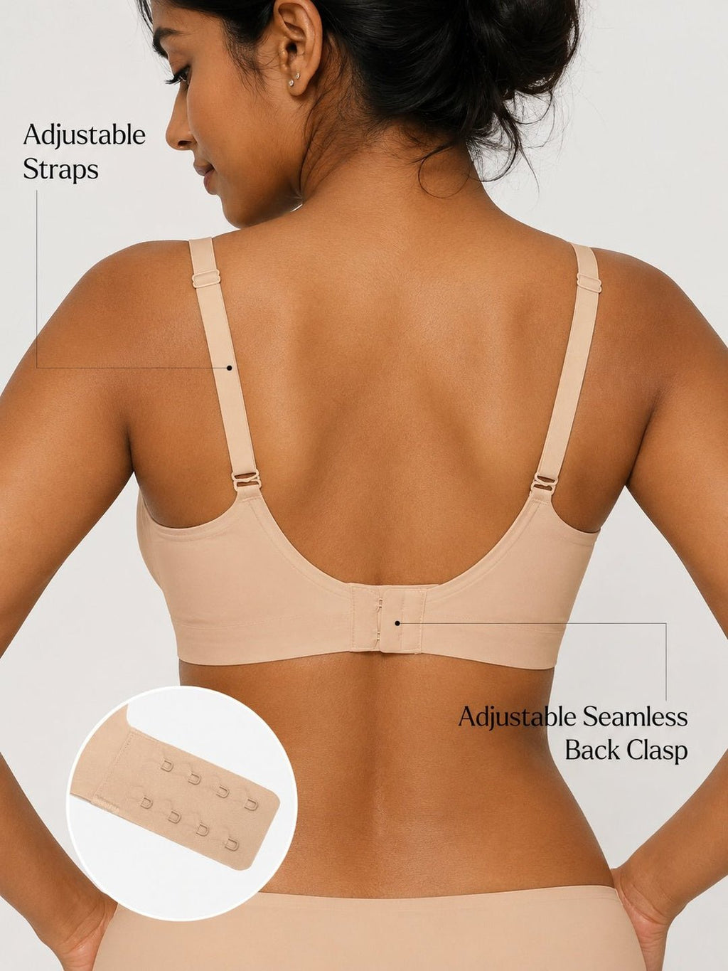 Seamless Wireless Comfort Plunge Bra