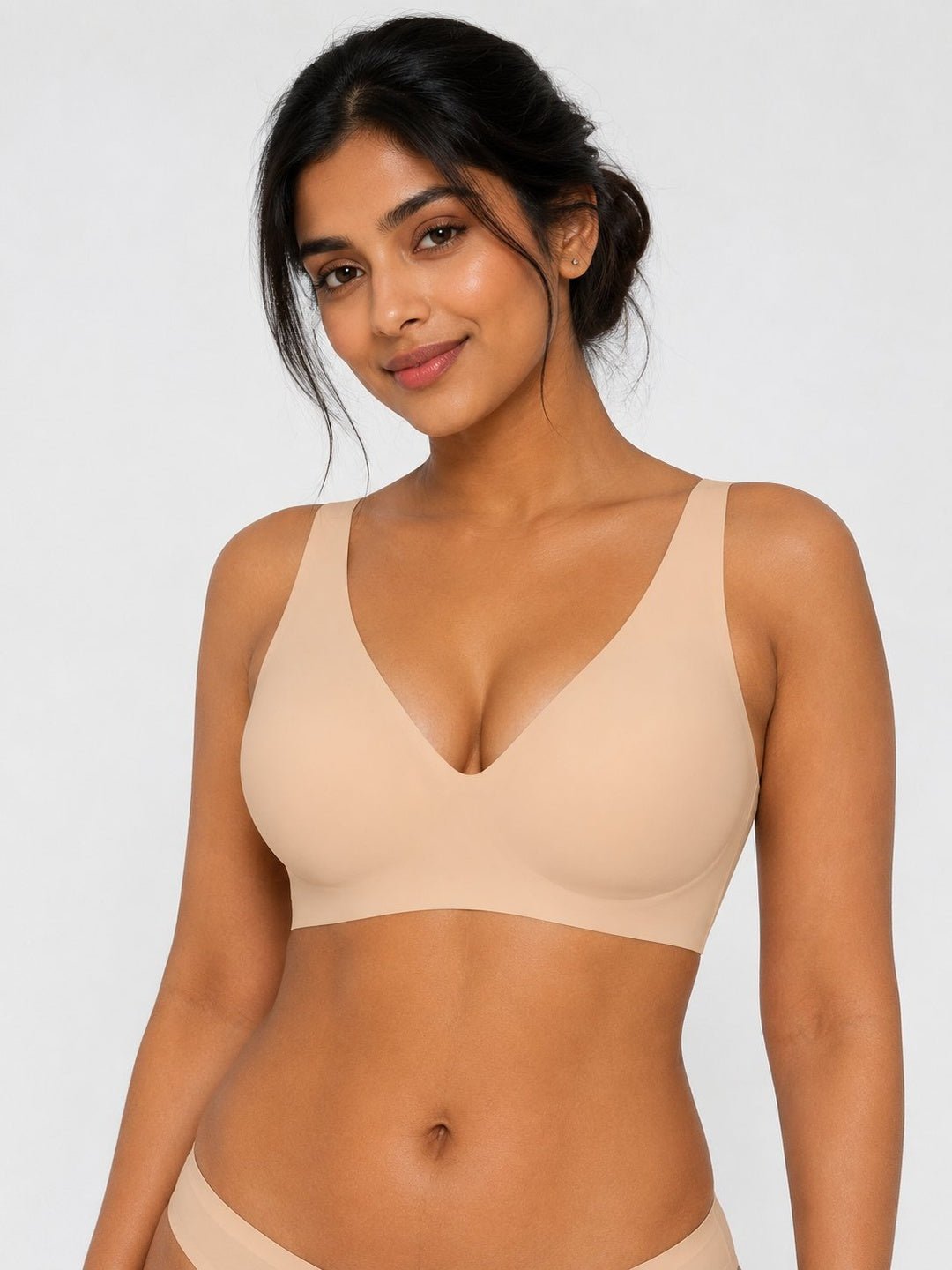 Seamless Wireless Comfort Plunge Bra