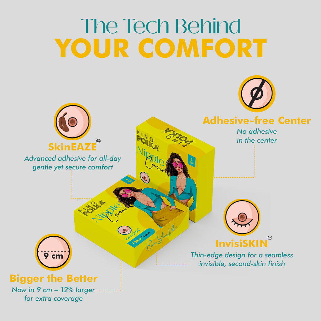 Breast Lift Tape & Nipple Pasties X Reusable Nipple Cover