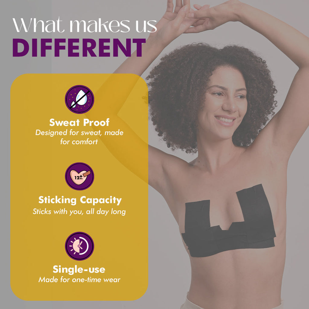 Breast Lift Tape & Nipple Pasties X Reusable Nipple Cover