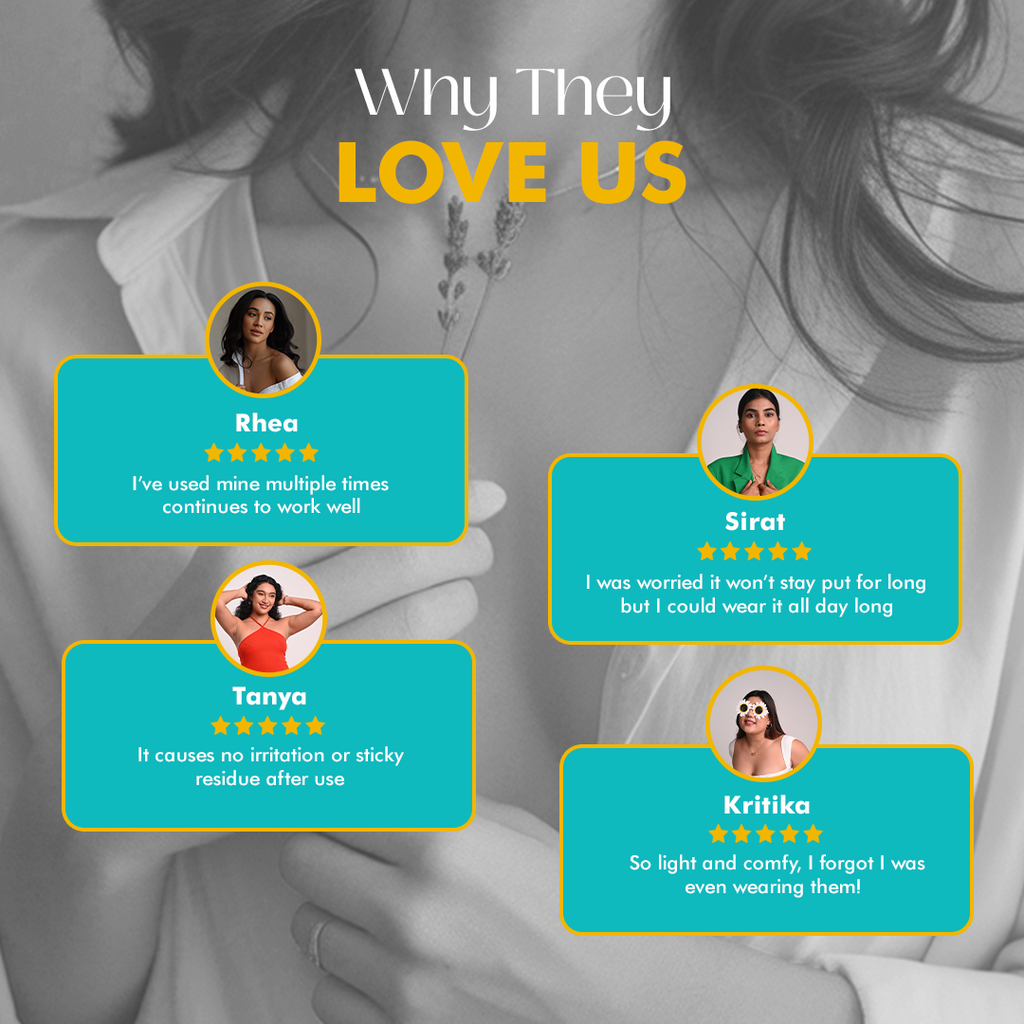 Breast Lift Tape & Nipple Pasties X Reusable Nipple Cover