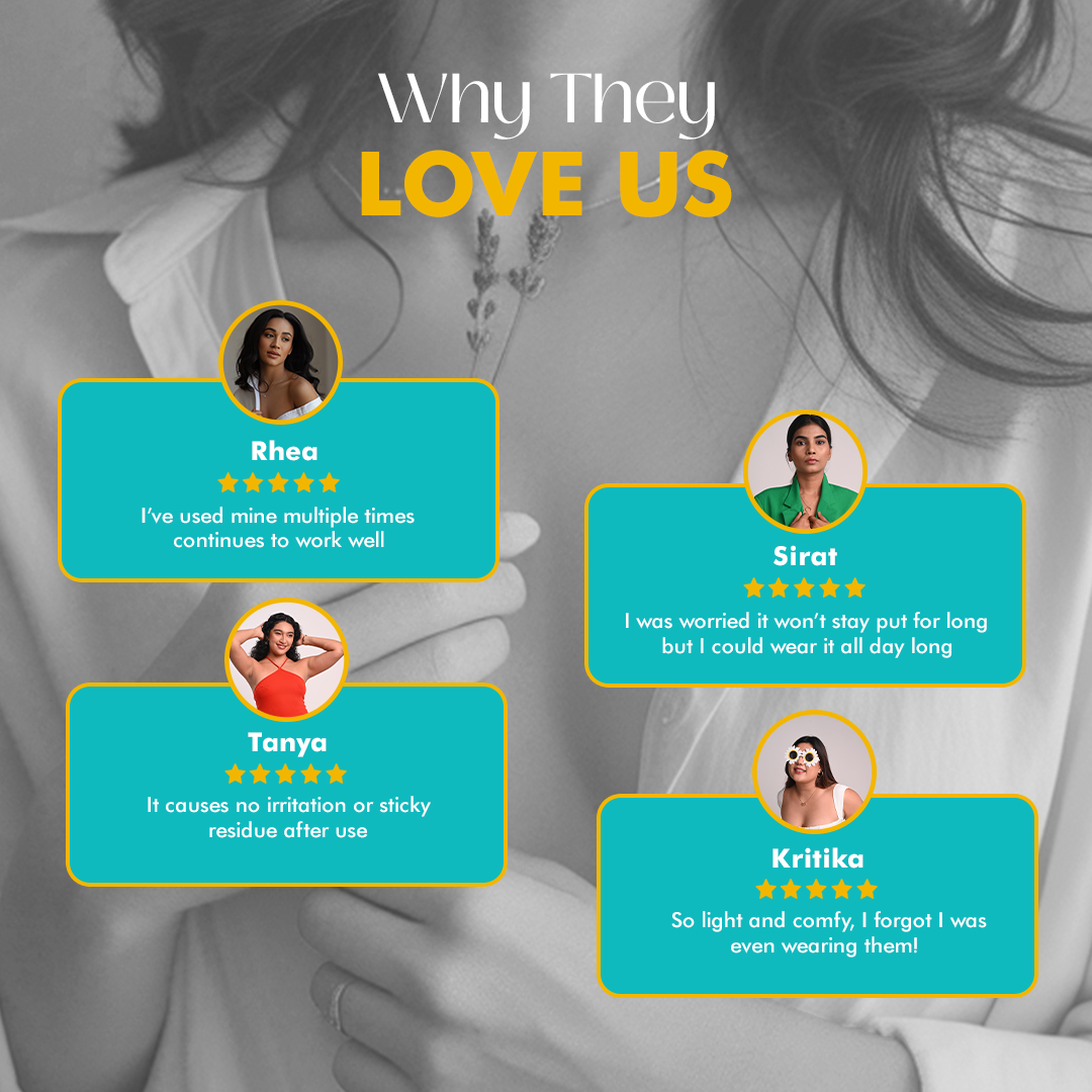 Breast Lift Tape & Nipple Pasties X Reusable Nipple Cover