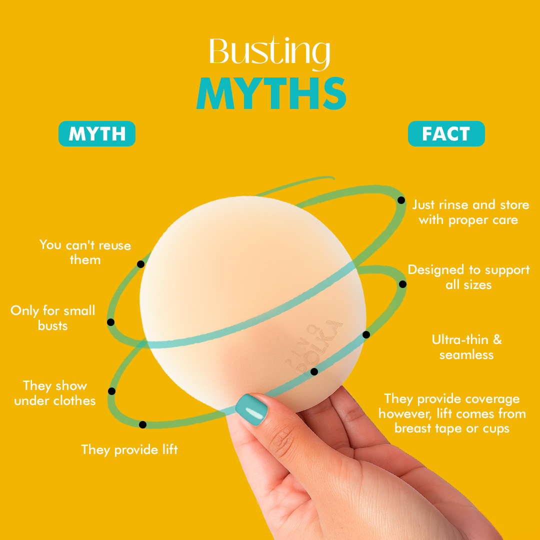 Breast Lift Tape & Nipple Pasties X Reusable Nipple Cover