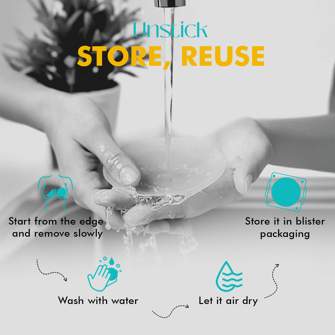 Breast Lift Tape & Nipple Pasties X Reusable Nipple Cover