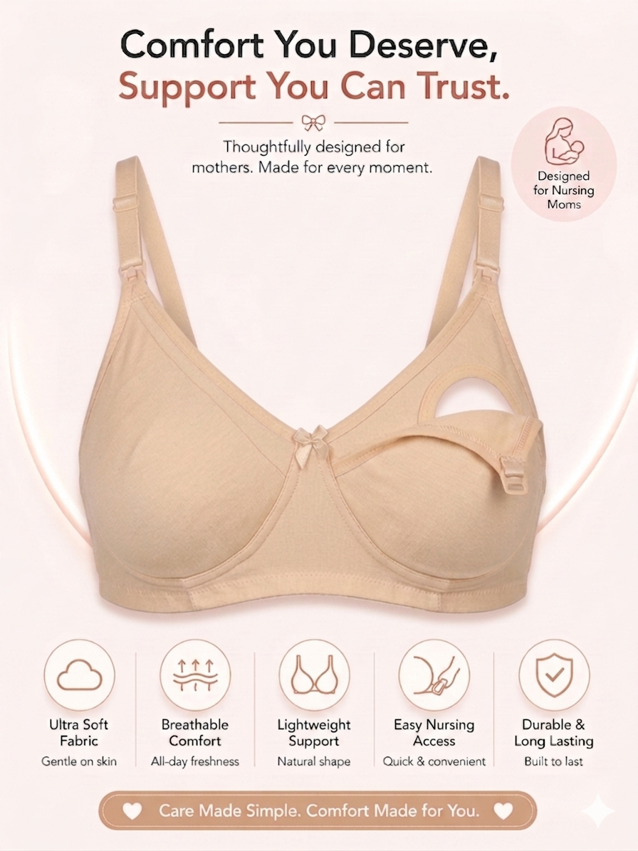 Munns & Mars Pack of 3 Womens Maternity Bra