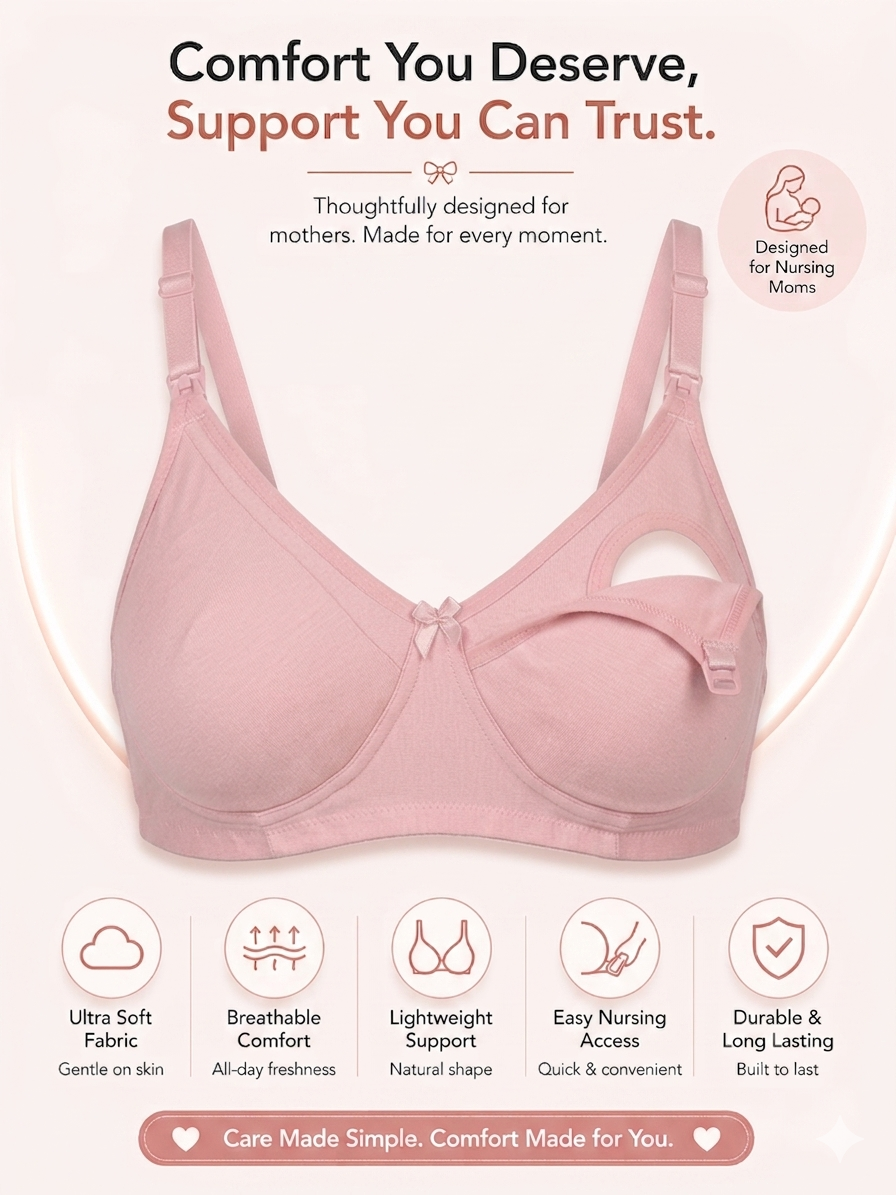 Munns & Mars Pack of 3 Womens Maternity Bra