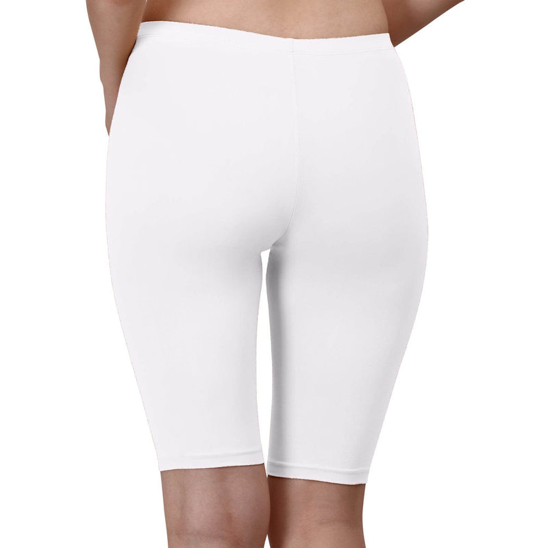 SOIE Woman - Solid Polyamide Spandex Knee Length Cycling Shorts - Cycling Shorts -for Women