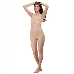 SOIE Woman - Solid Polyamide Spandex Mid Thigh Length Cycling Shorts - Cycling Shorts -for Women