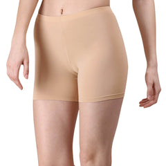 SOIE Woman - Solid Polyamide Spandex Mid Thigh Length Cycling Shorts - Cycling Shorts -for Women