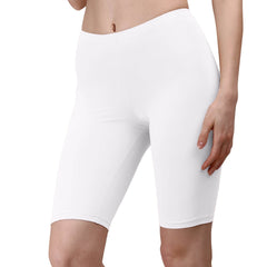 SOIE Woman - Solid Polyamide Spandex Knee Length Cycling Shorts - Cycling Shorts -for Women