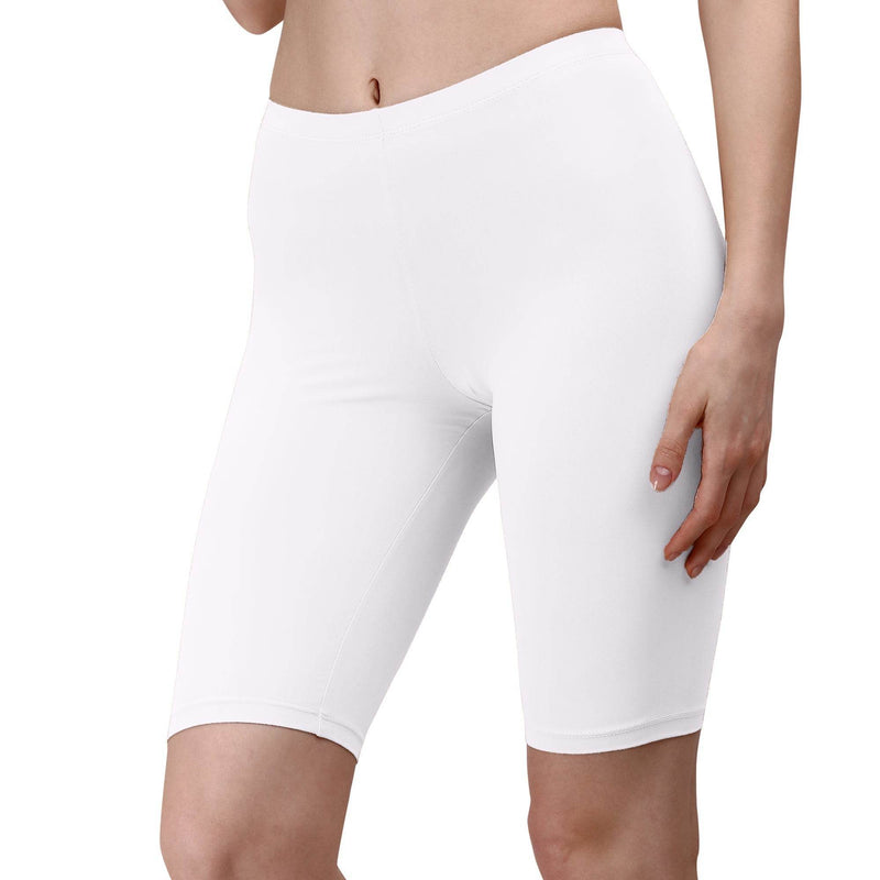 SOIE Woman - Solid Polyamide Spandex Knee Length Cycling Shorts - Cycling Shorts -for Women