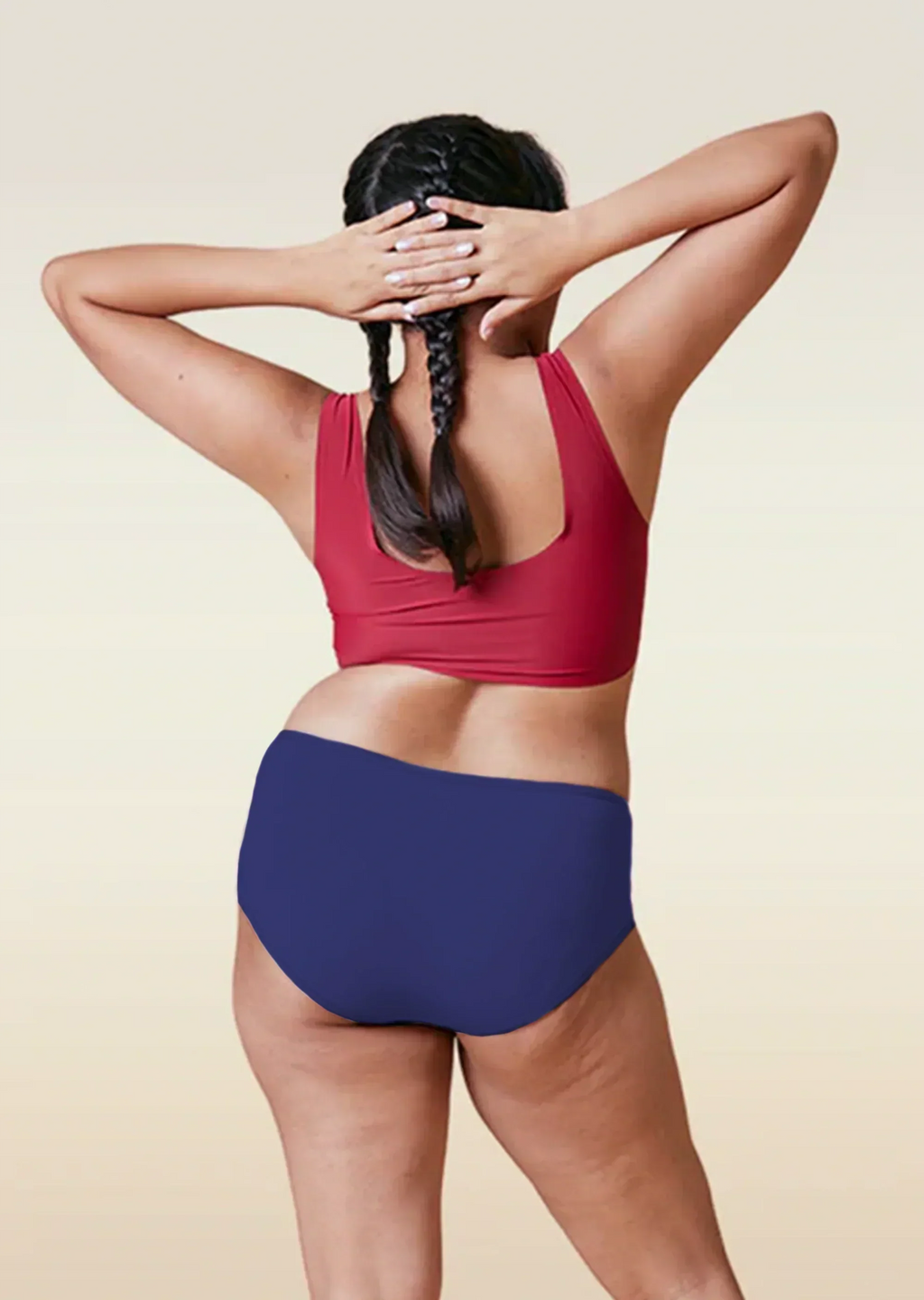 6 Pack - Blue High-waist Bamboo Underwear