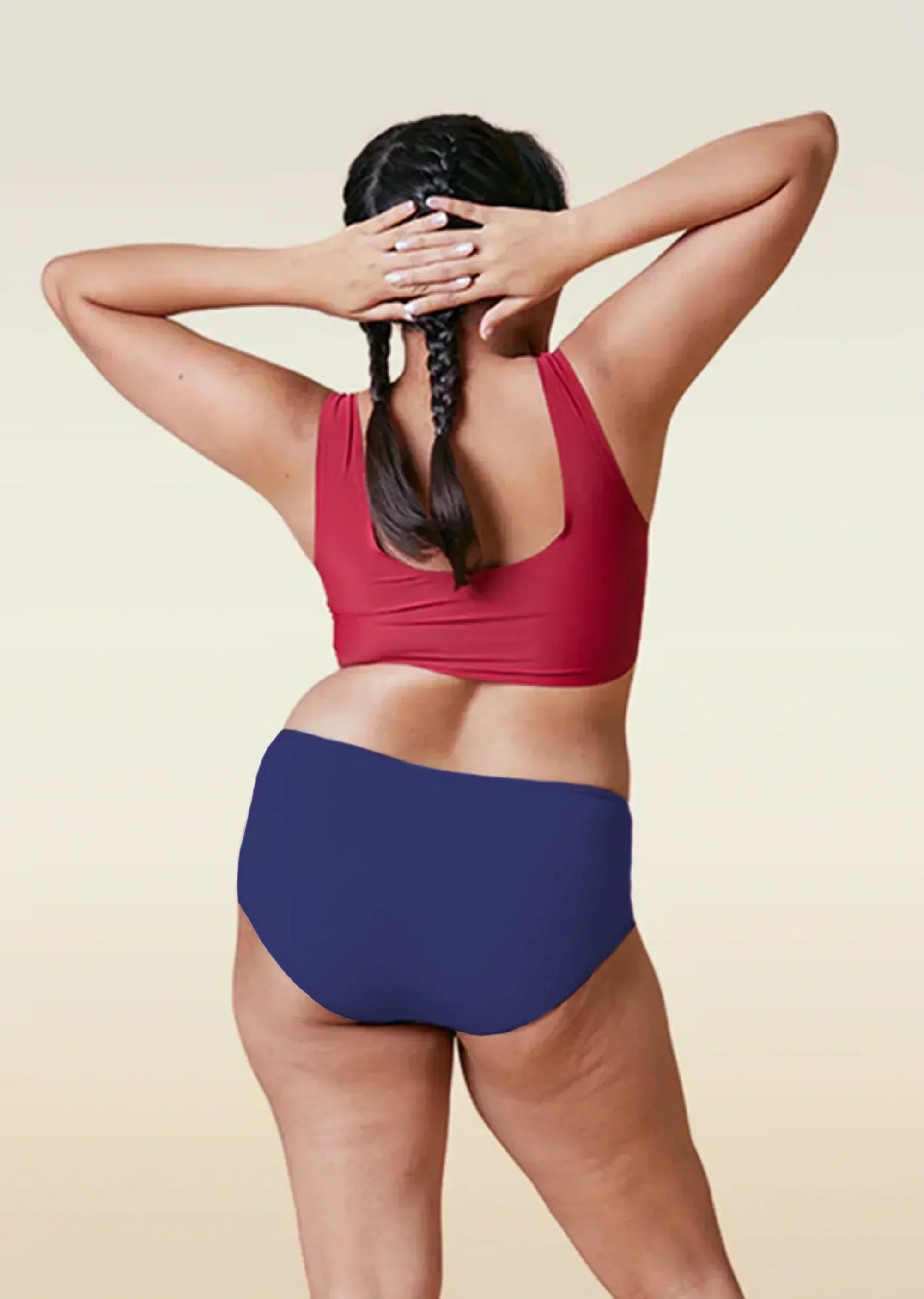 4 Pack - Blue High-waist Bamboo Underwear